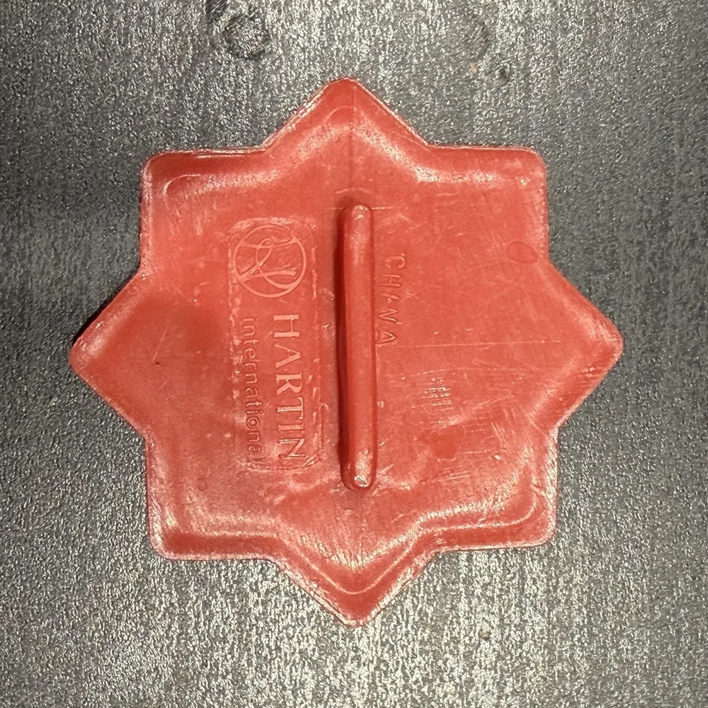 5pc Cookie Cutters Vtg CHRISTMAS Holiday Red Plastic Santa Angel Tree Star Bell‎